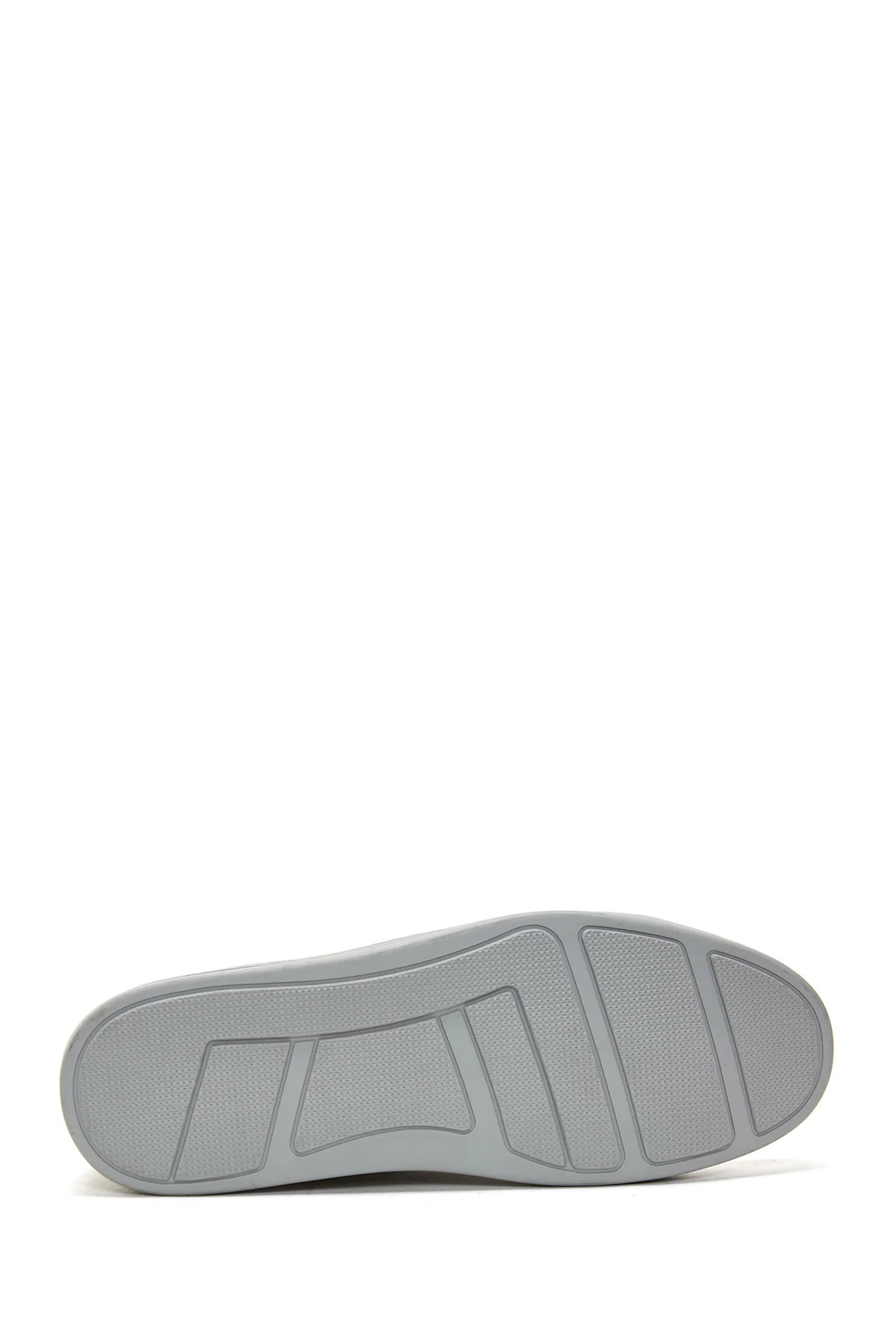 Erkek Gri Süet Deri Sneaker - Image 4