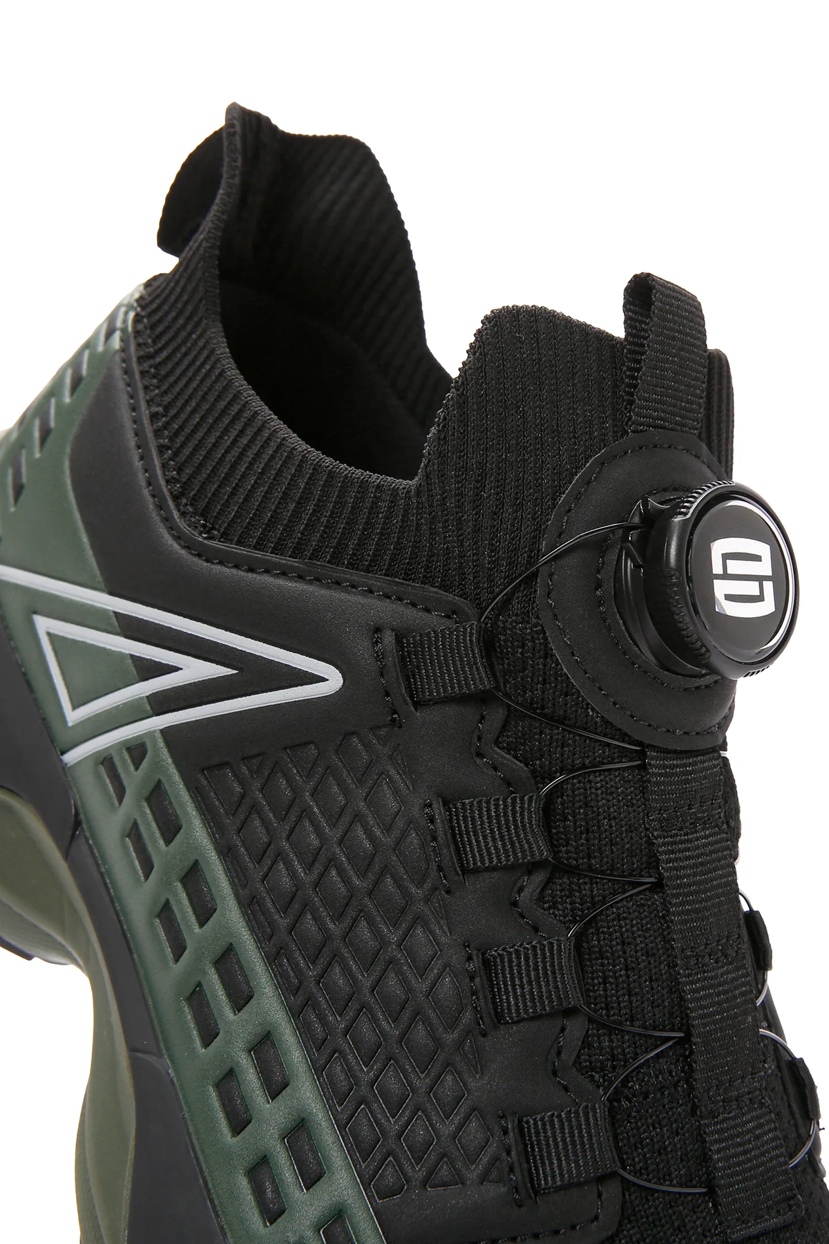 Erkek Haki Bağcık Mekanizmalı Kalın Tabanlı Deri Sneaker - Image 11