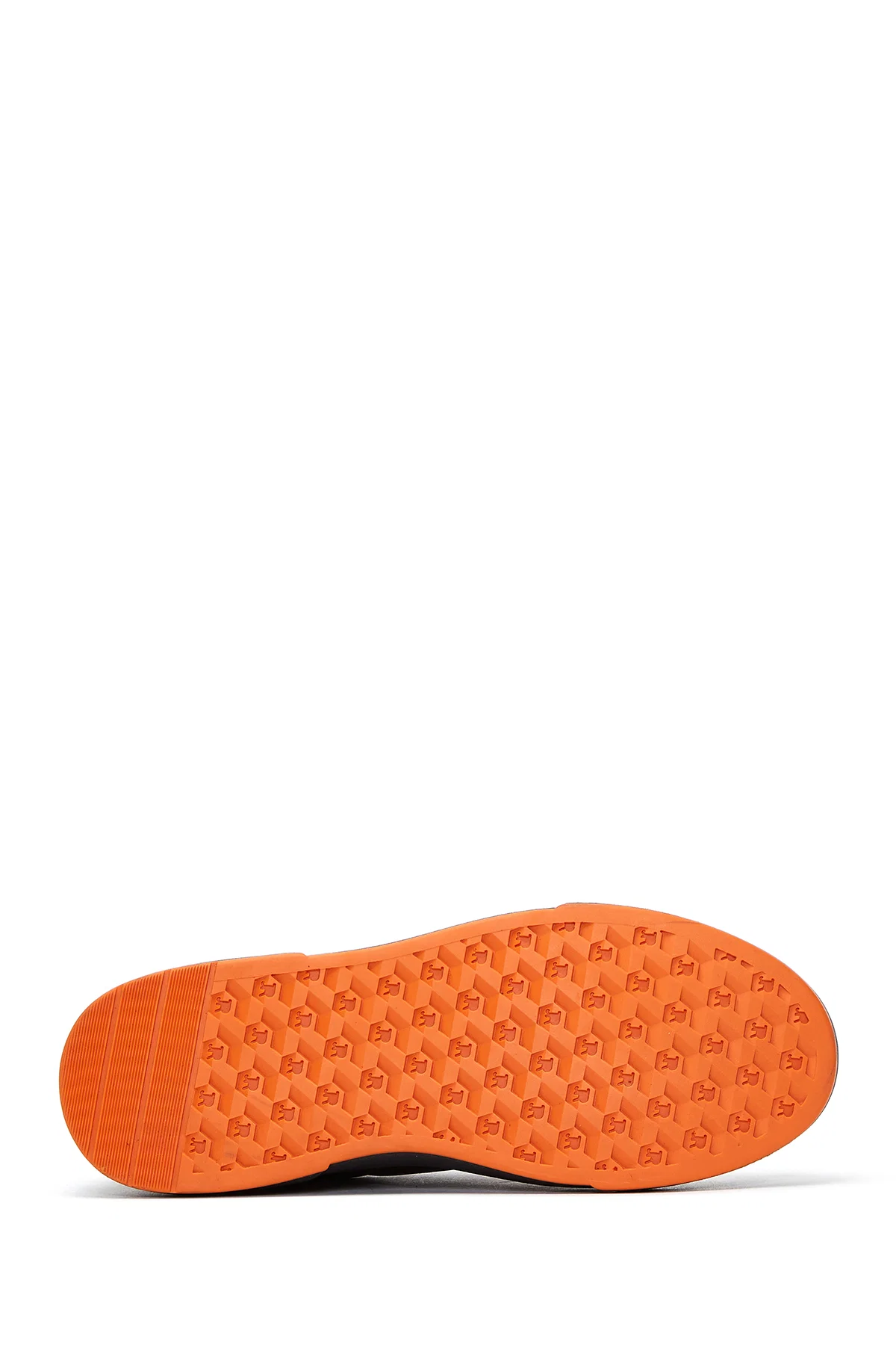 Erkek Haki Bağcıklı Deri Sneaker - Image 4