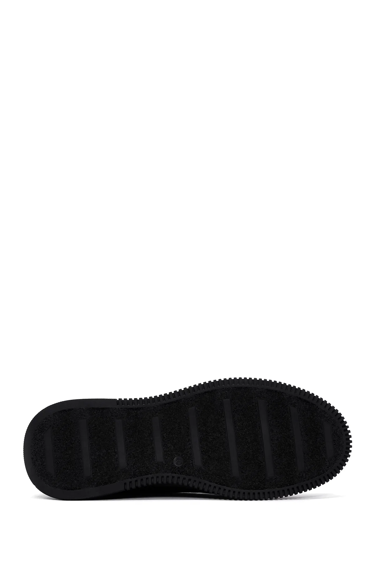 Erkek Haki Bağcıklı Nubuk Deri Casual Sneaker - Image 4