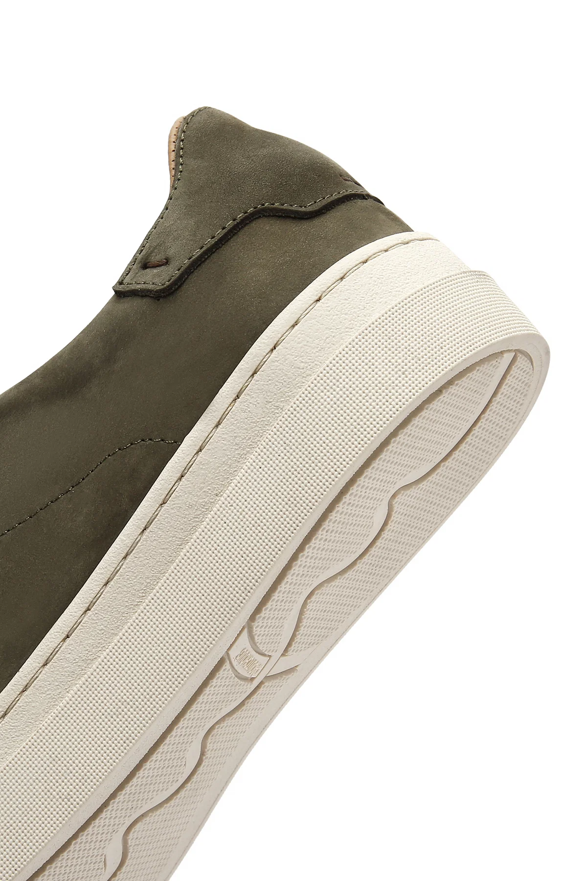Erkek Haki Bağcıklı Nubuk Deri Sneaker - Image 8
