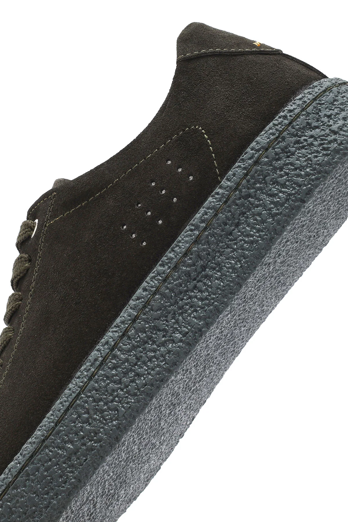 Erkek Haki Bağcıklı Süet Deri Sneaker - Image 10