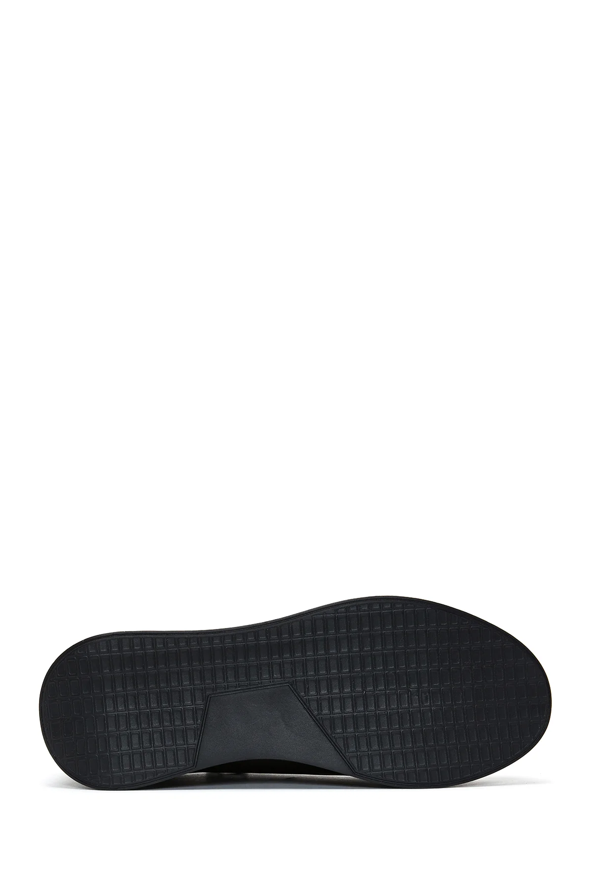 Erkek Haki Deri Fermuar Detaylı Kalın Tabanlı Sneaker - Image 4