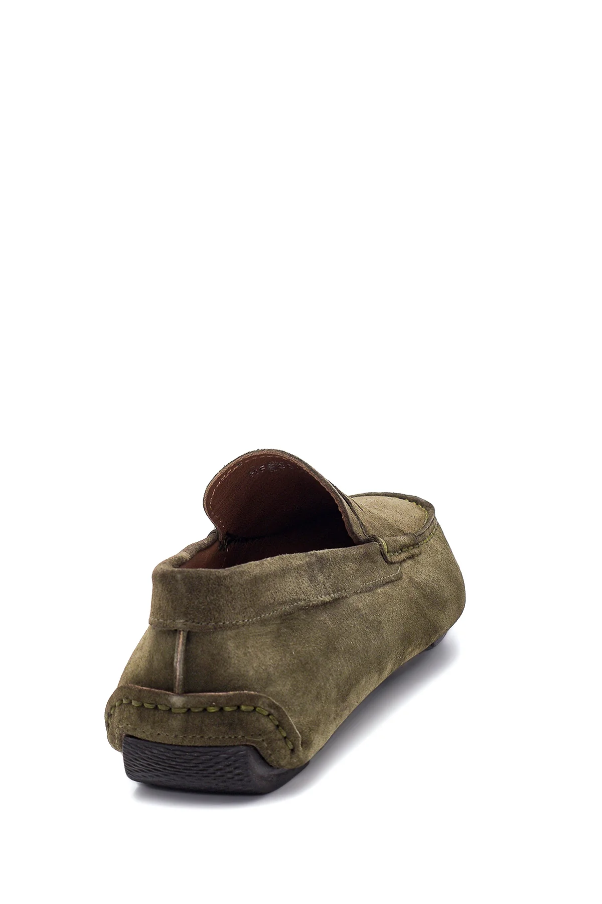 Erkek Haki Deri Süet Casual Loafer - Image 5