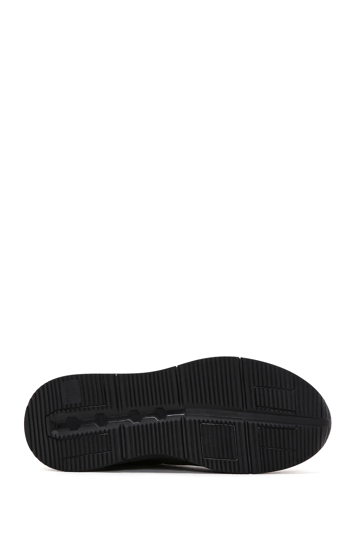 Erkek Haki Nubuk Deri Detaylı Sneaker - Image 4