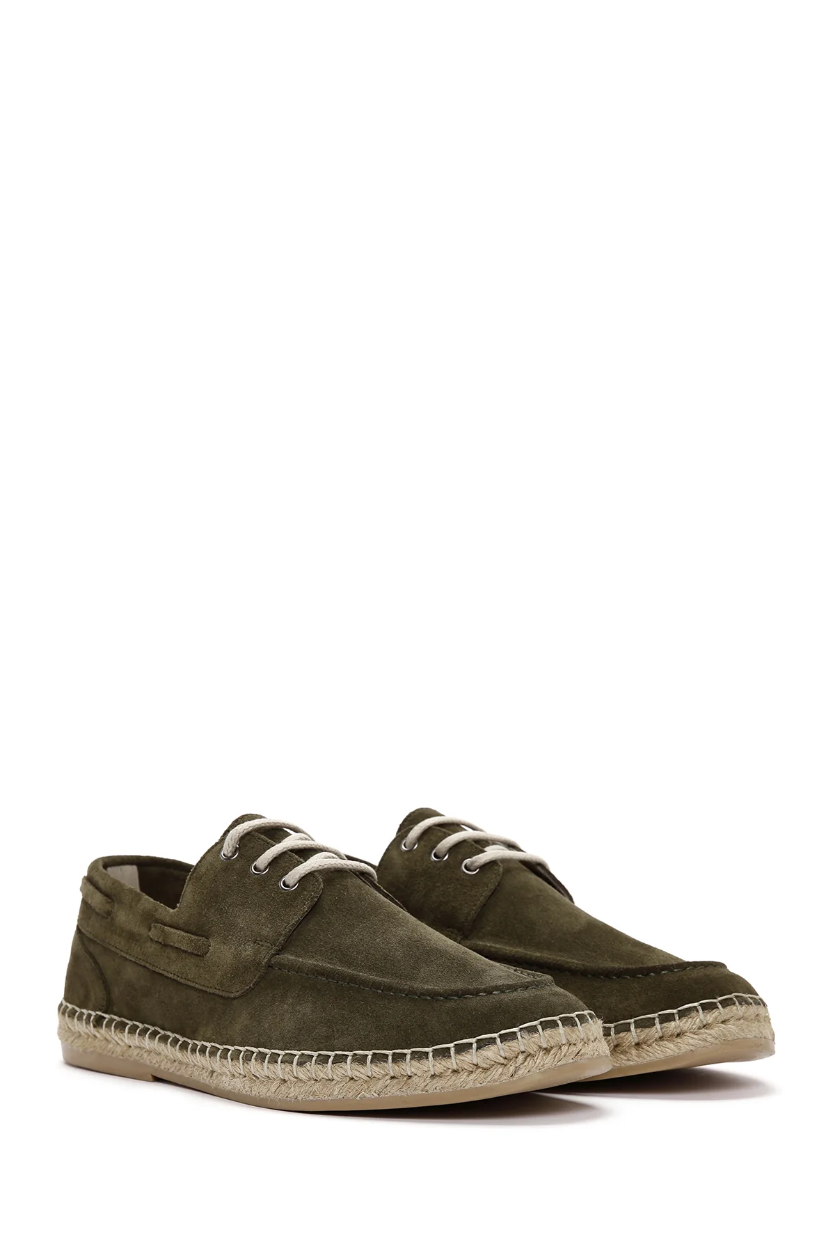 Erkek Haki Süet Deri Espadril - Image 3