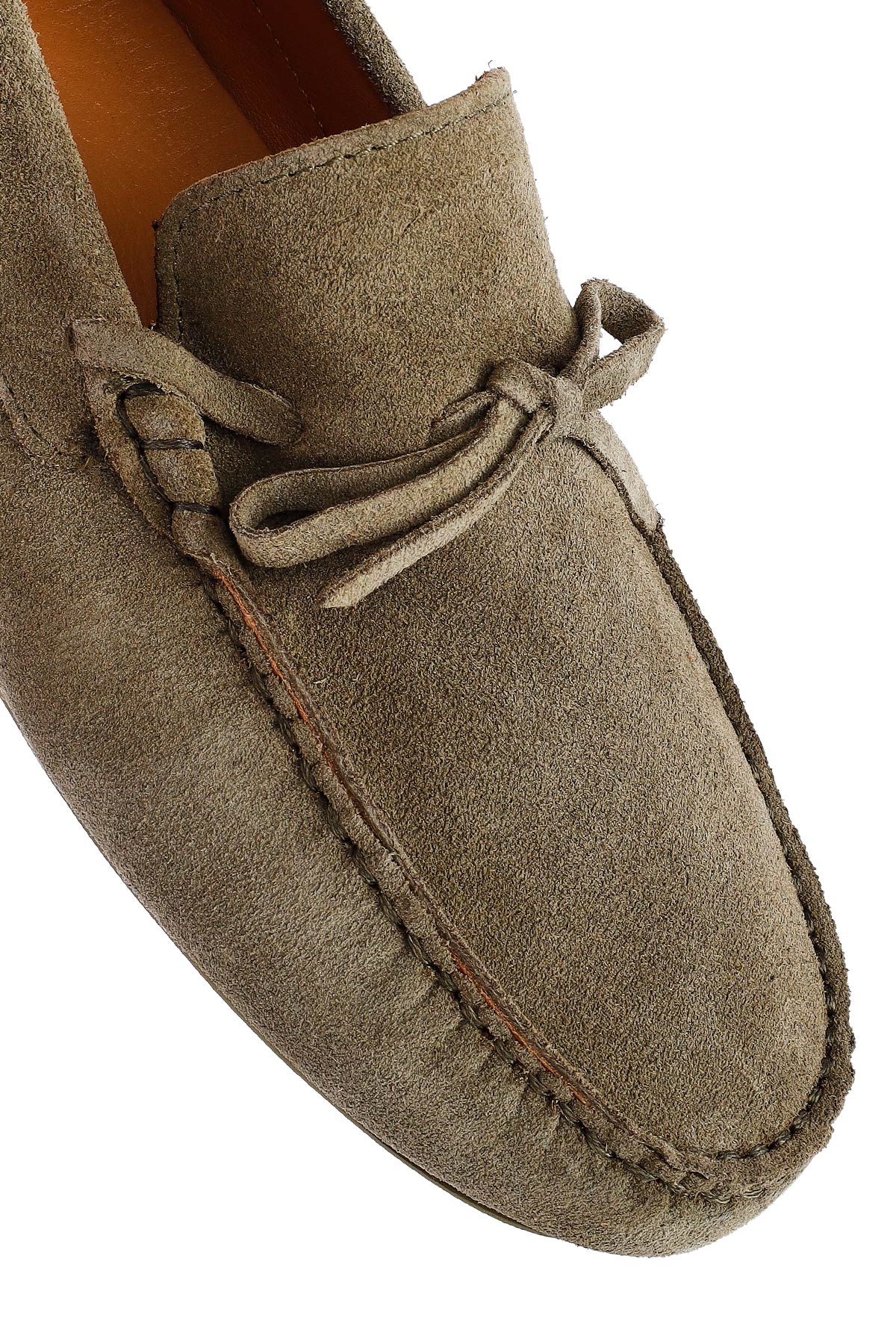 Erkek Haki Süet Deri Loafer - Image 11