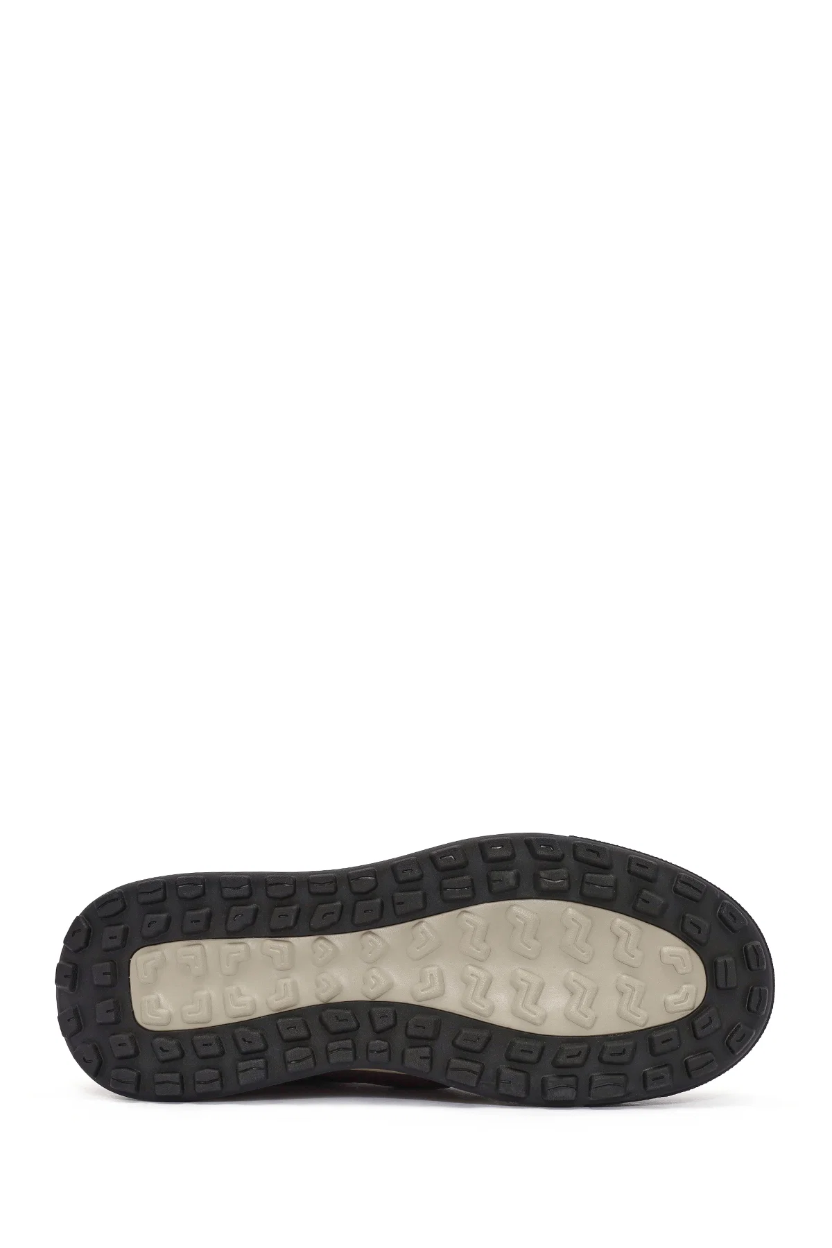 Erkek Kahverengi Bağcıklı Deri Casual Sneaker - Image 4