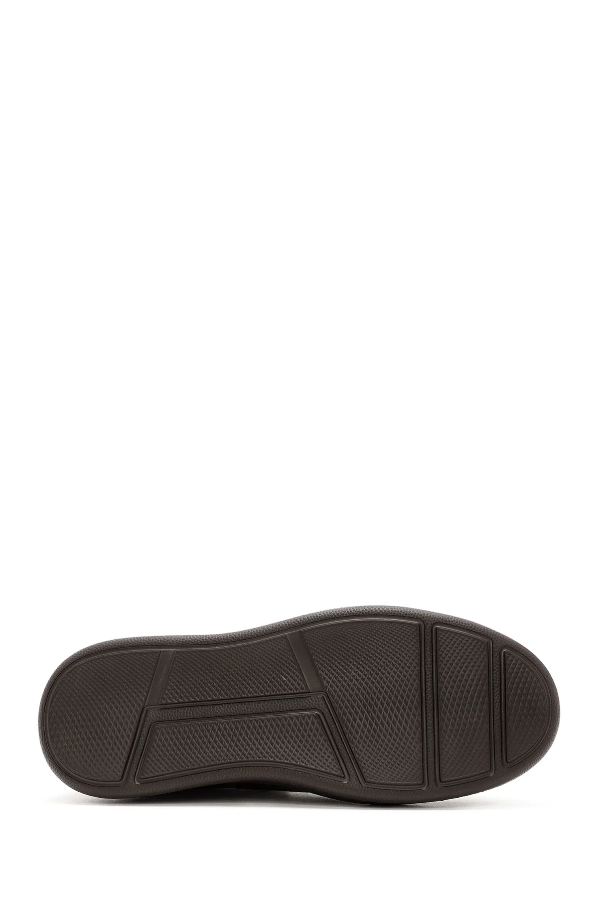 Erkek Kahverengi Bağcıklı Deri Sneaker - Image 4