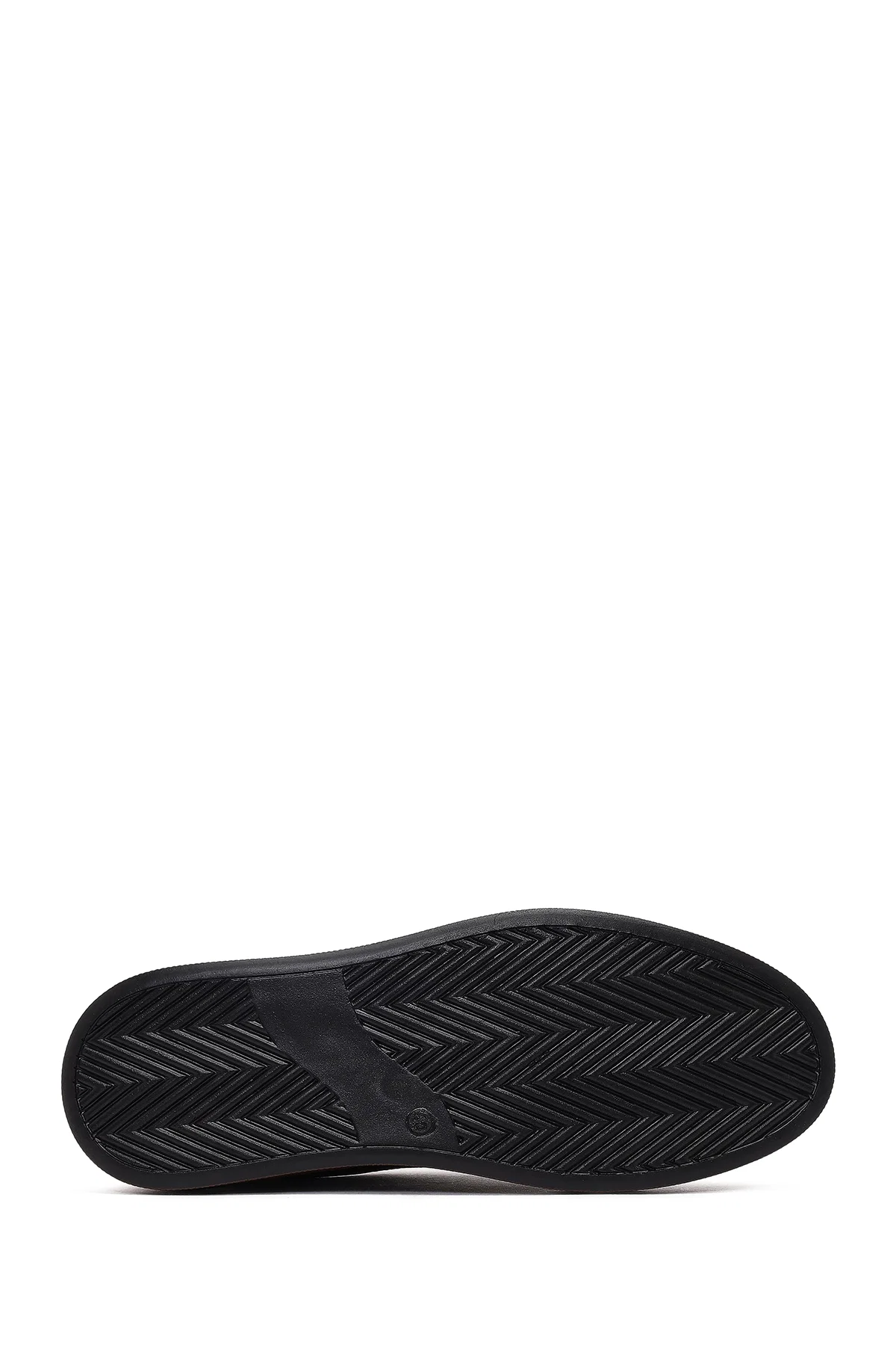 Erkek Kahverengi Bağcıklı Deri Sneaker - Image 4