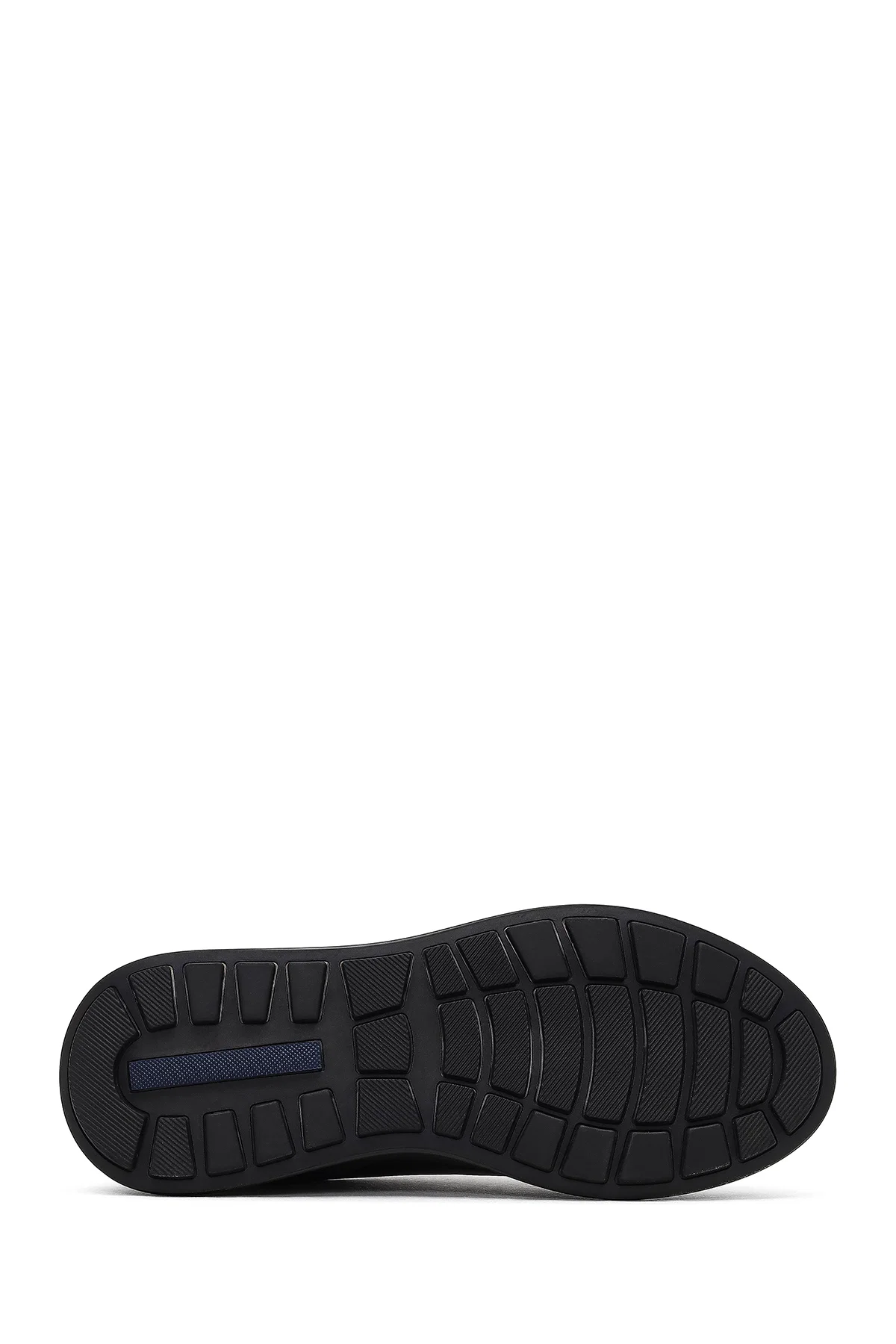 Erkek Kahverengi Bağcıklı Kalın Tabanlı Deri Casual Sneaker - Image 4