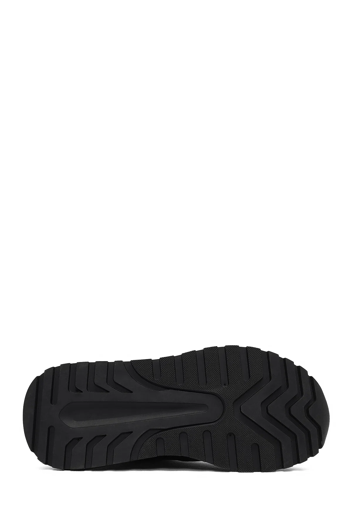 Erkek Kahverengi Bağcıklı Kalın Tabanlı Deri Sneaker - Image 4