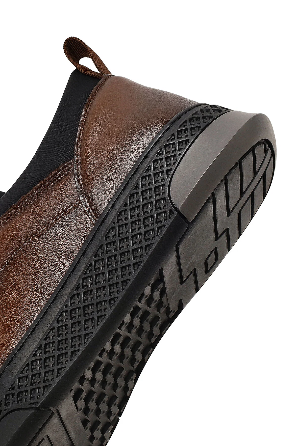 Erkek Kahverengi Bağcıklı Kalın Tabanlı Deri Sneaker - Image 8