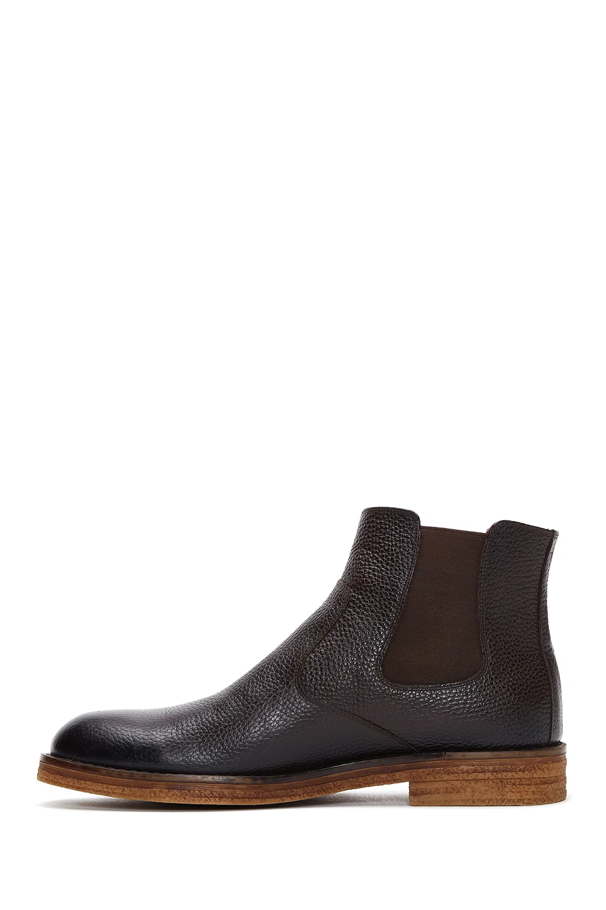 Erkek Kahverengi Deri Casual Chelsea Bot - Image 4