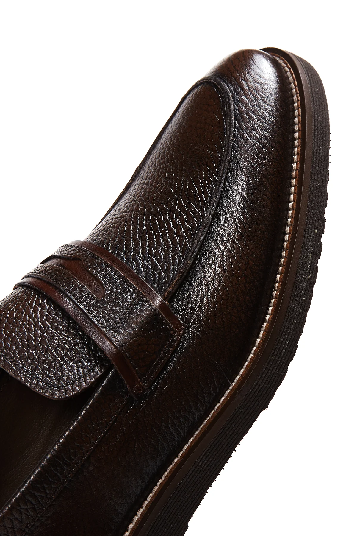 Erkek Kahverengi Deri Casual Loafer - Image 7