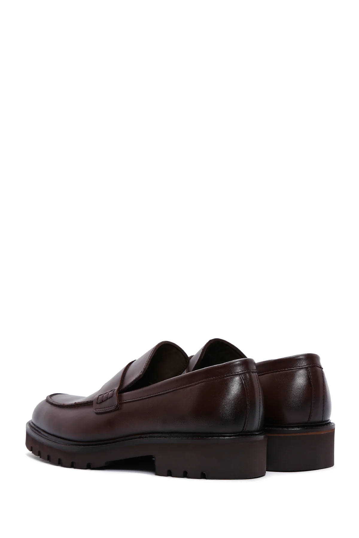 Erkek Kahverengi Deri Casual Loafer - Image 5