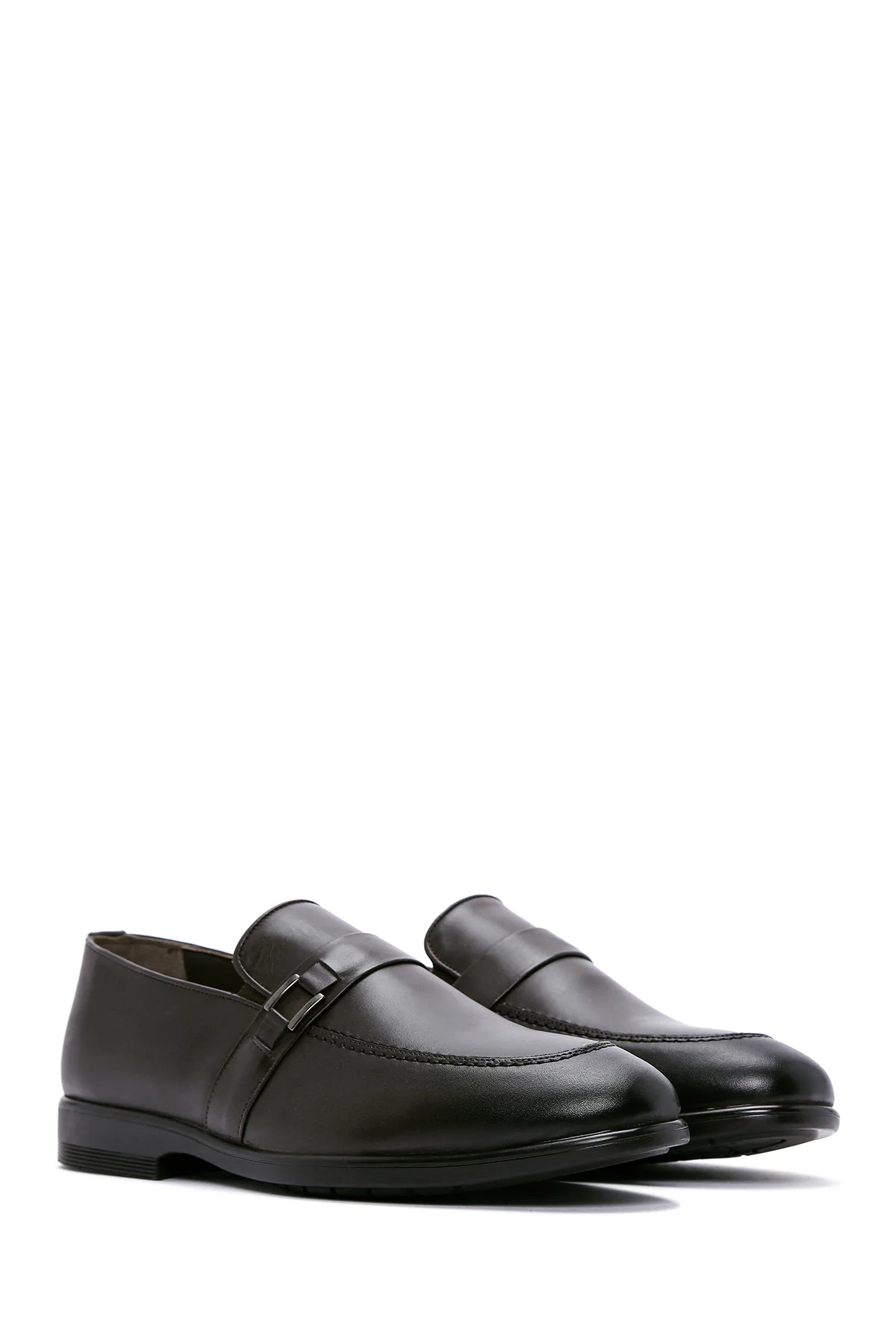 Erkek Kahverengi Deri Casual Loafer - Image 3