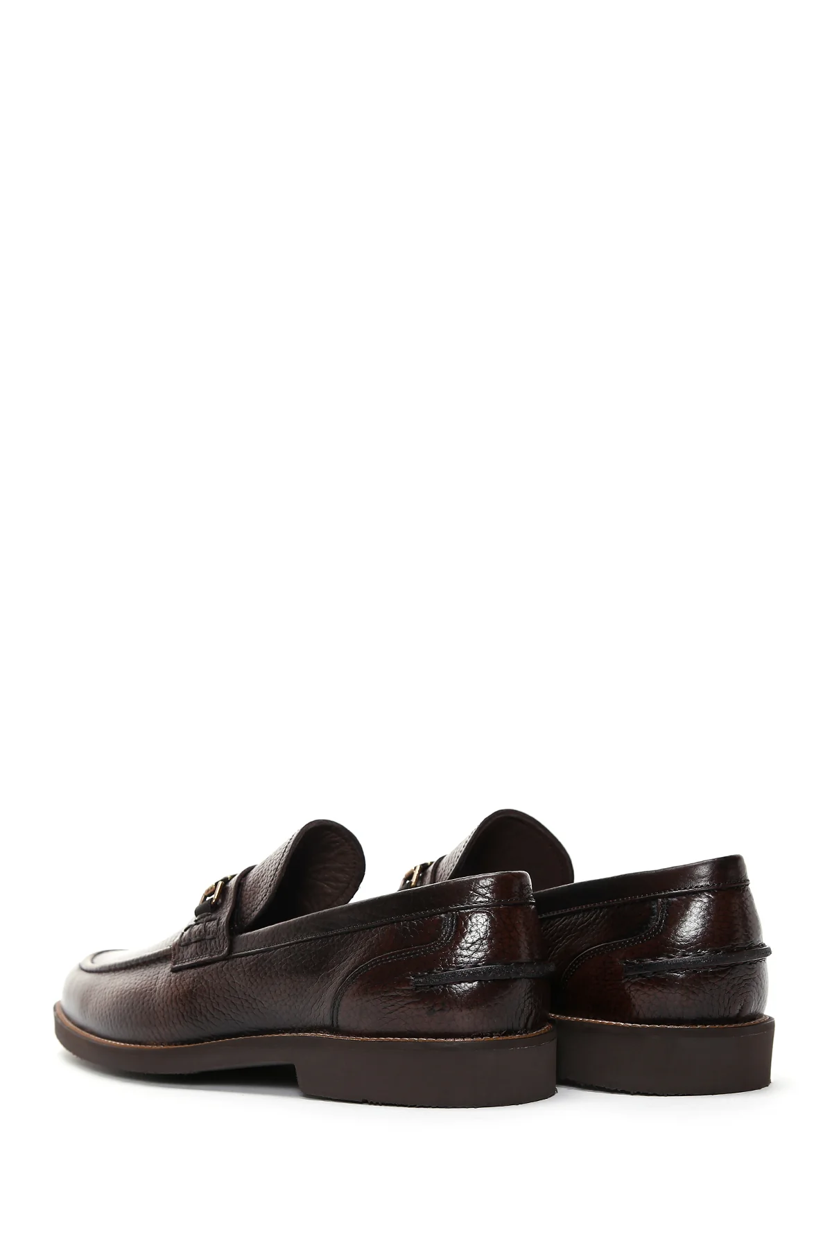 Erkek Kahverengi Deri Casual Loafer - Image 5