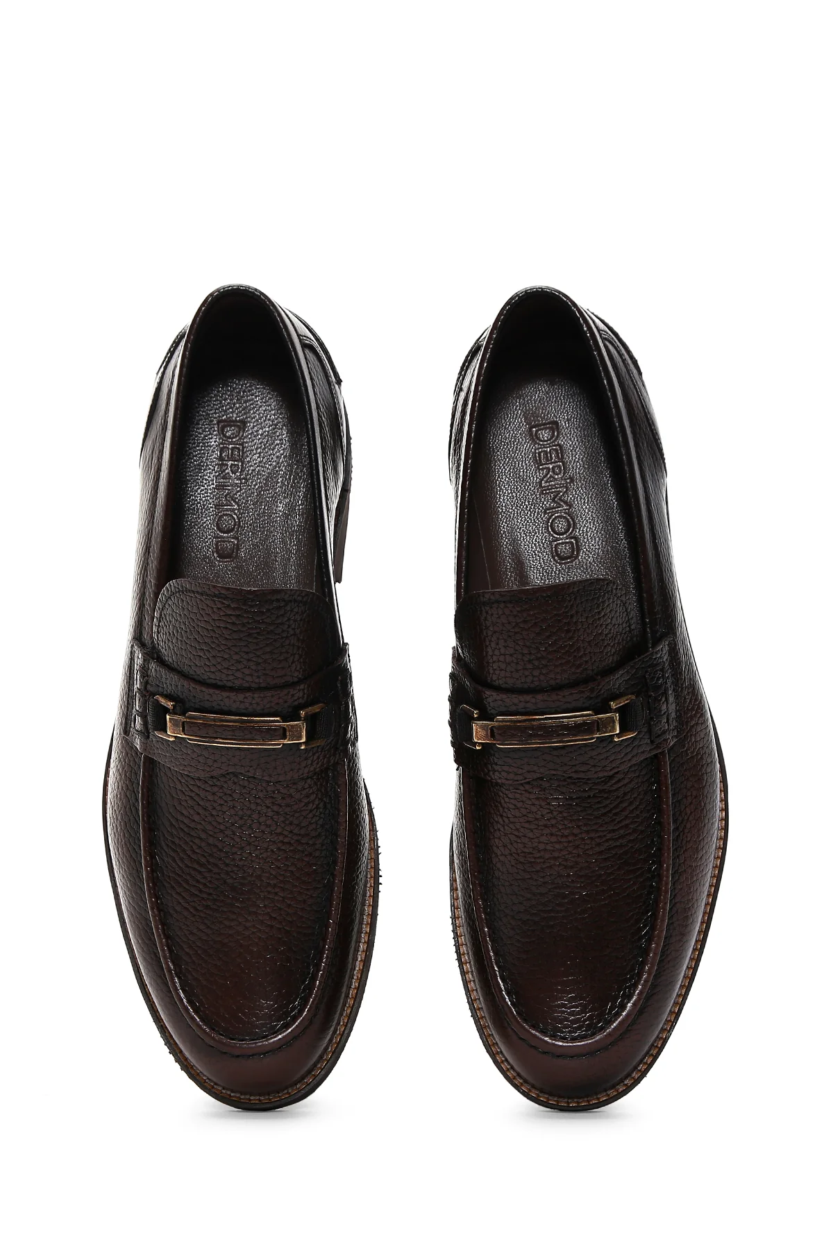 Erkek Kahverengi Deri Casual Loafer - Image 6