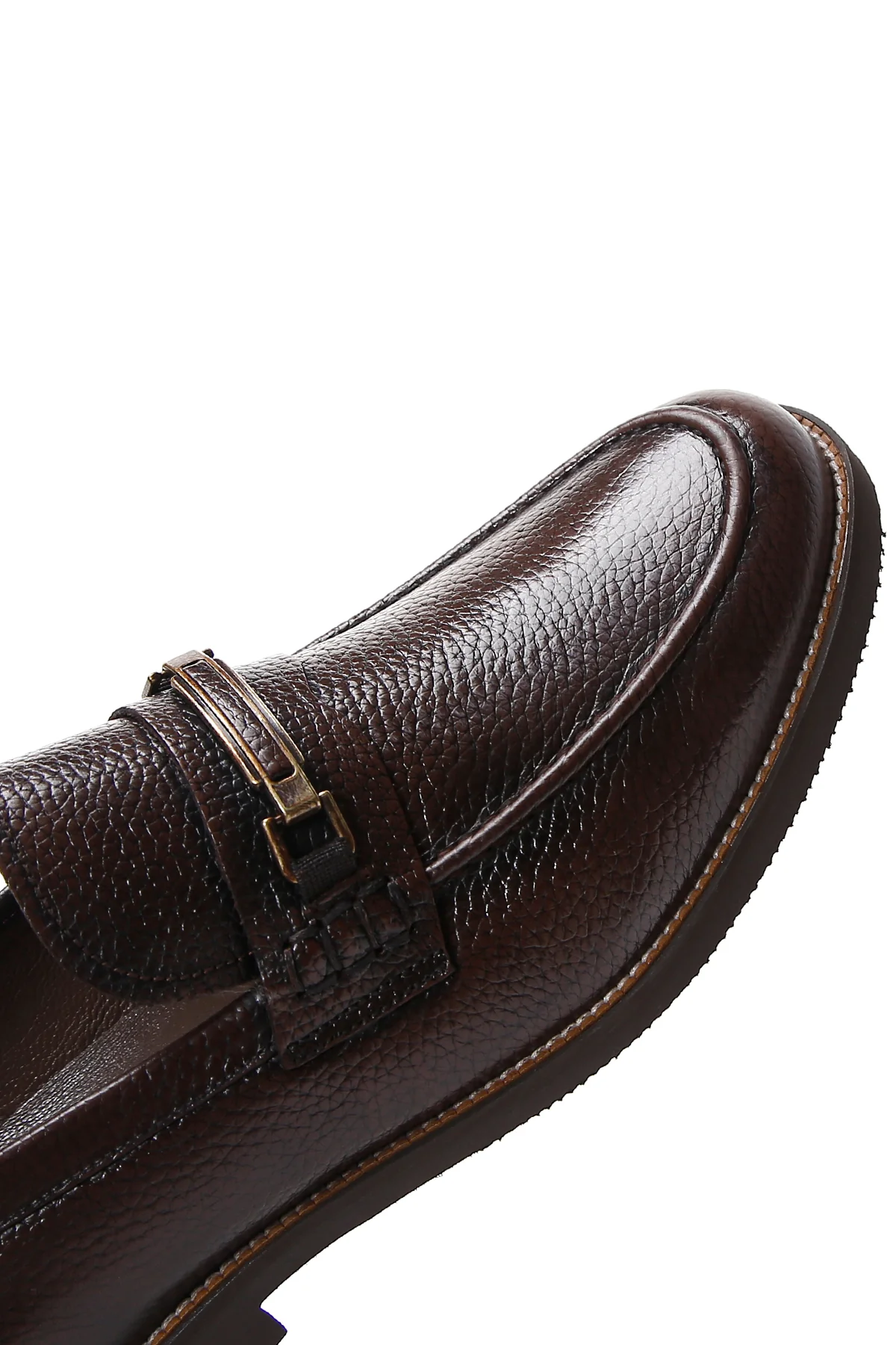 Erkek Kahverengi Deri Casual Loafer - Image 8