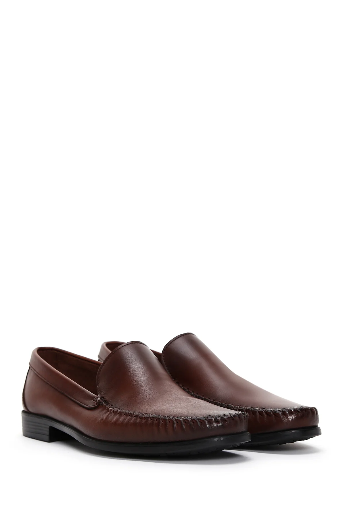Erkek Kahverengi Deri Casual Loafer - Image 3