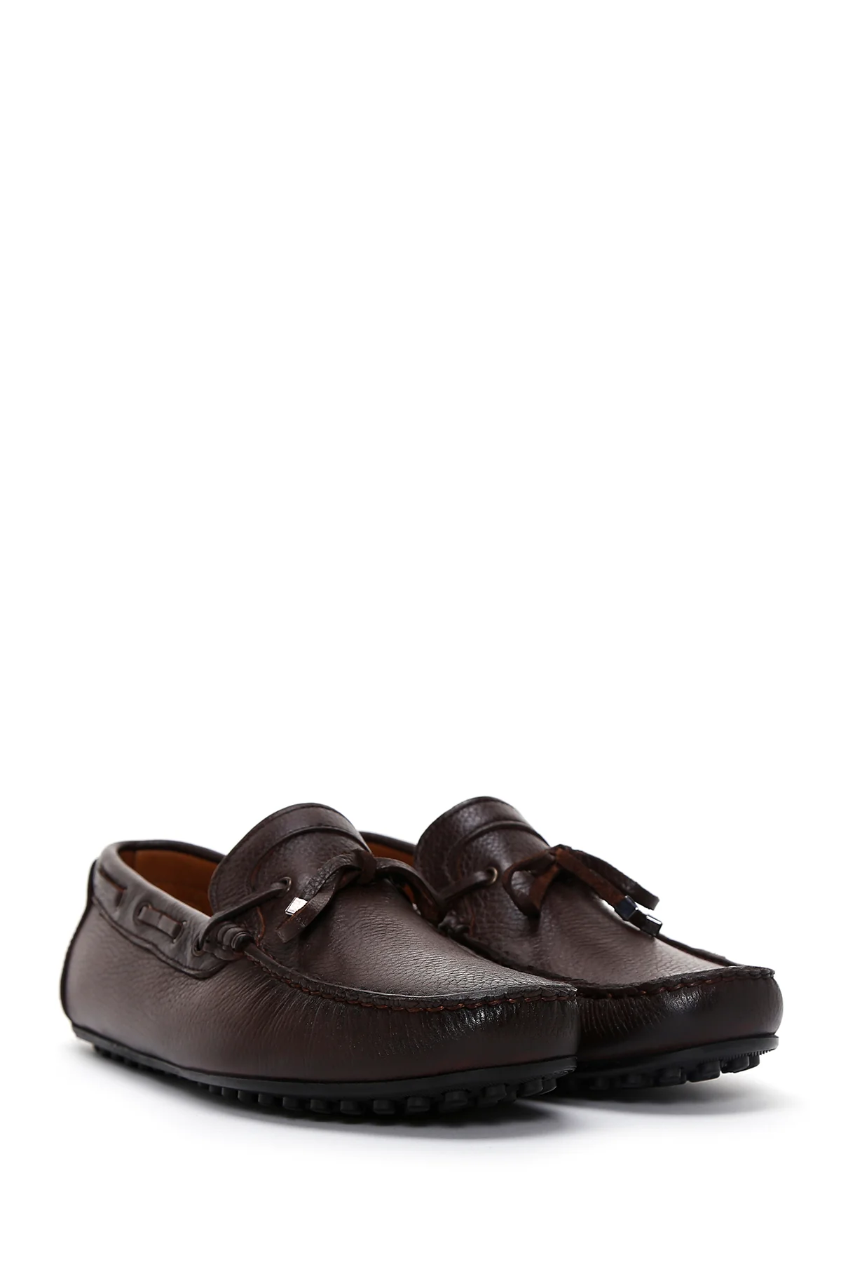 Erkek Kahverengi Deri Casual Loafer - Image 3