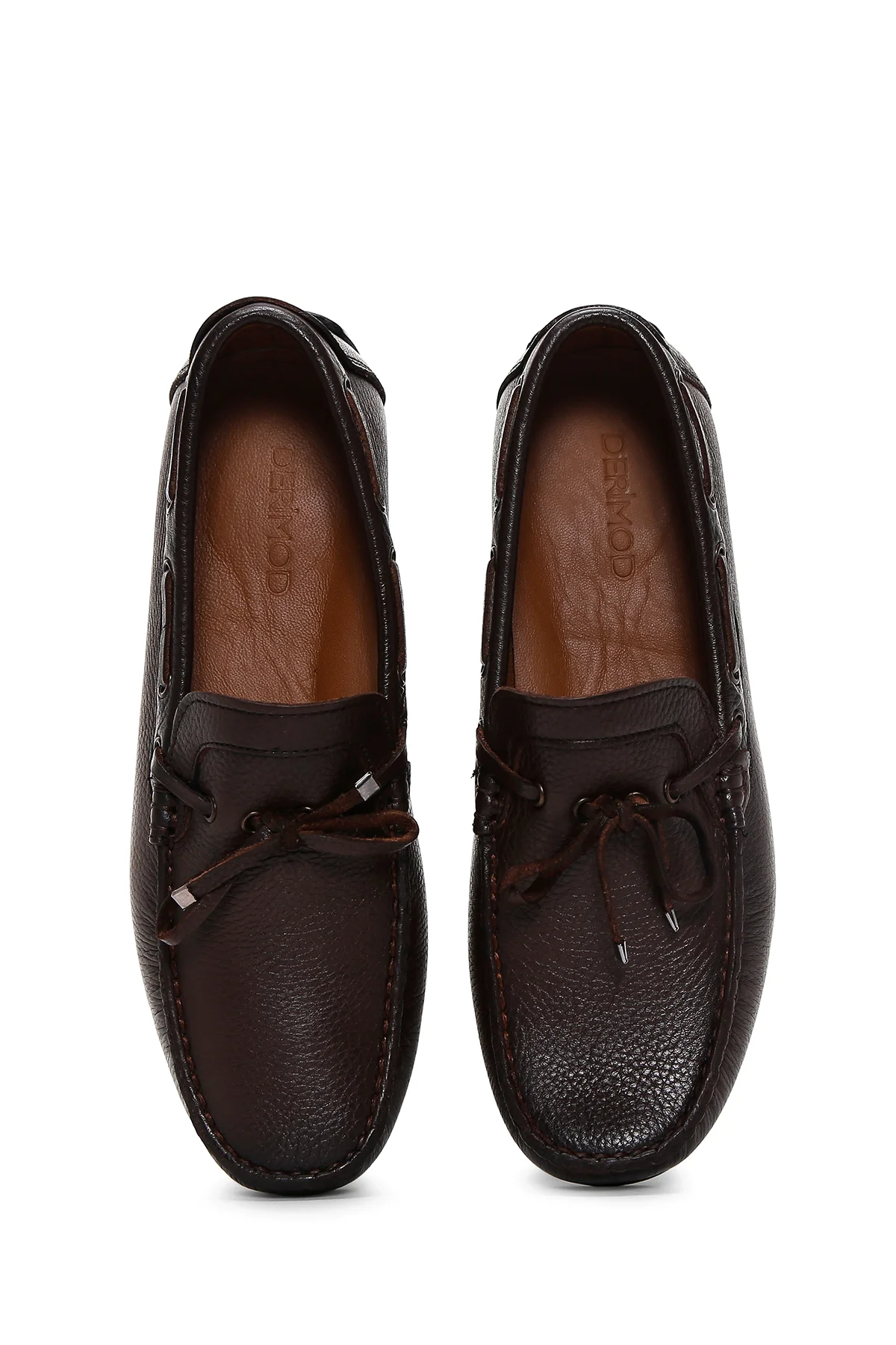 Erkek Kahverengi Deri Casual Loafer - Image 6