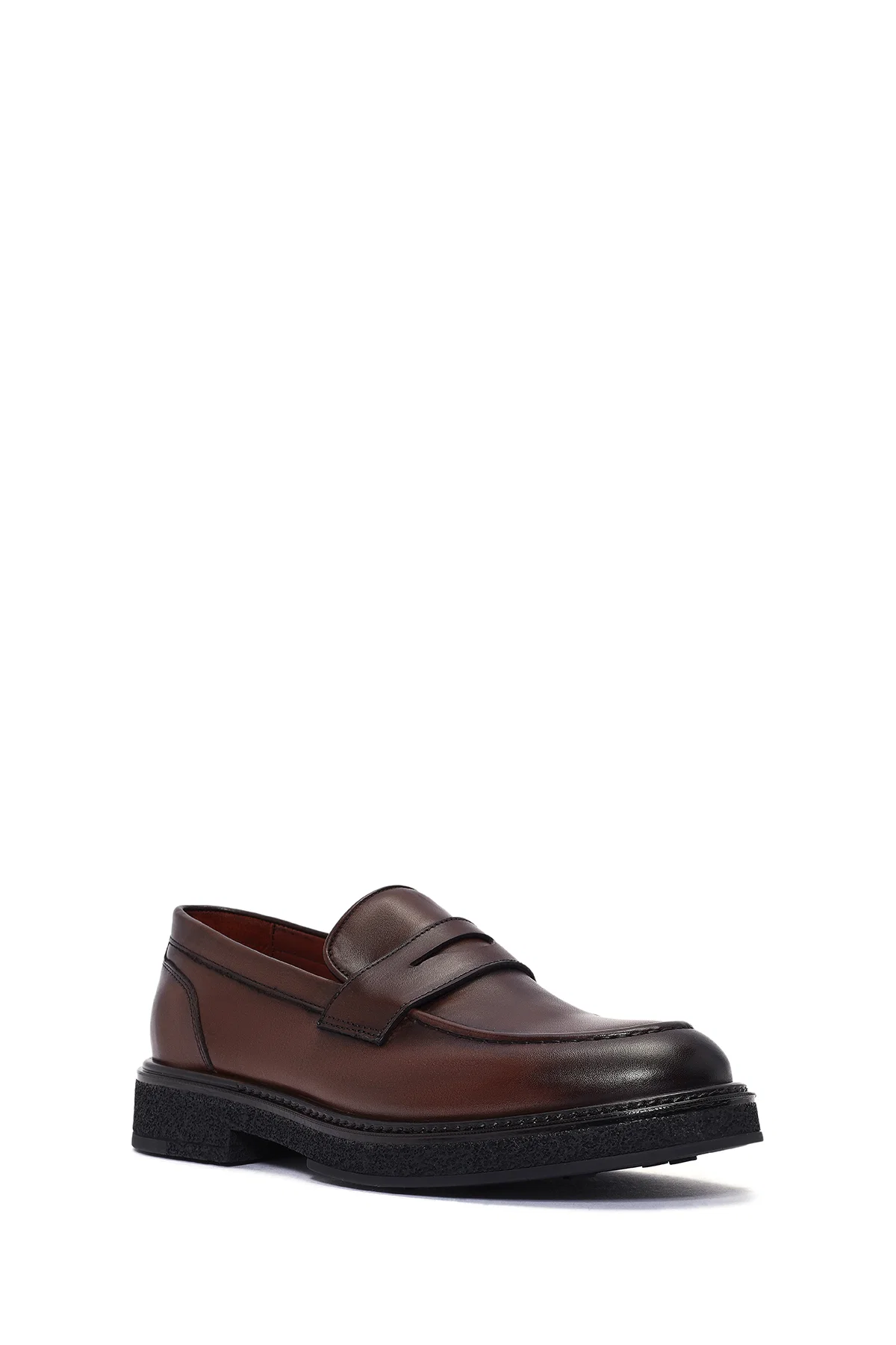 Erkek Kahverengi Deri Casual Loafer - Image 6