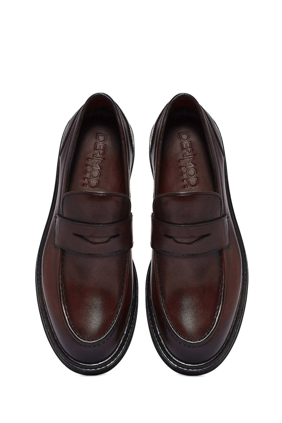 Erkek Kahverengi Deri Casual Loafer - Image 7