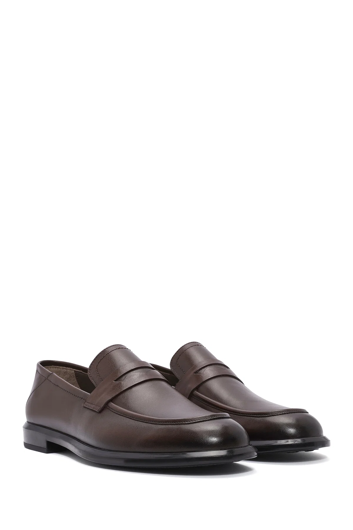 Erkek Kahverengi Deri Casual Loafer - Image 3