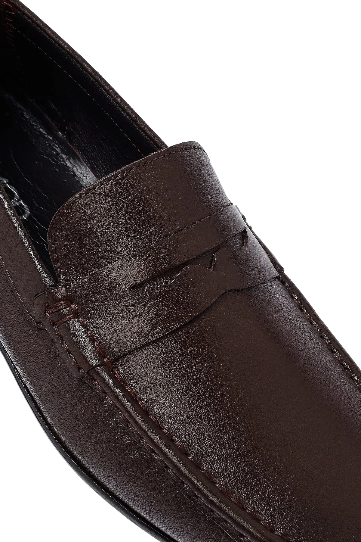 Erkek Kahverengi Deri Casual Loafer - Image 10