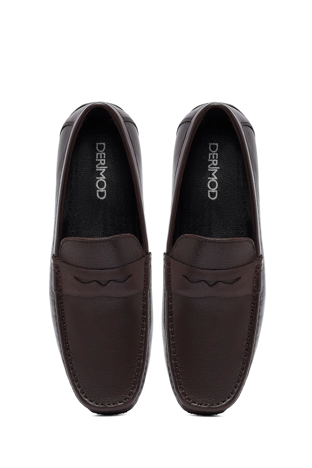 Erkek Kahverengi Deri Casual Loafer - Image 7