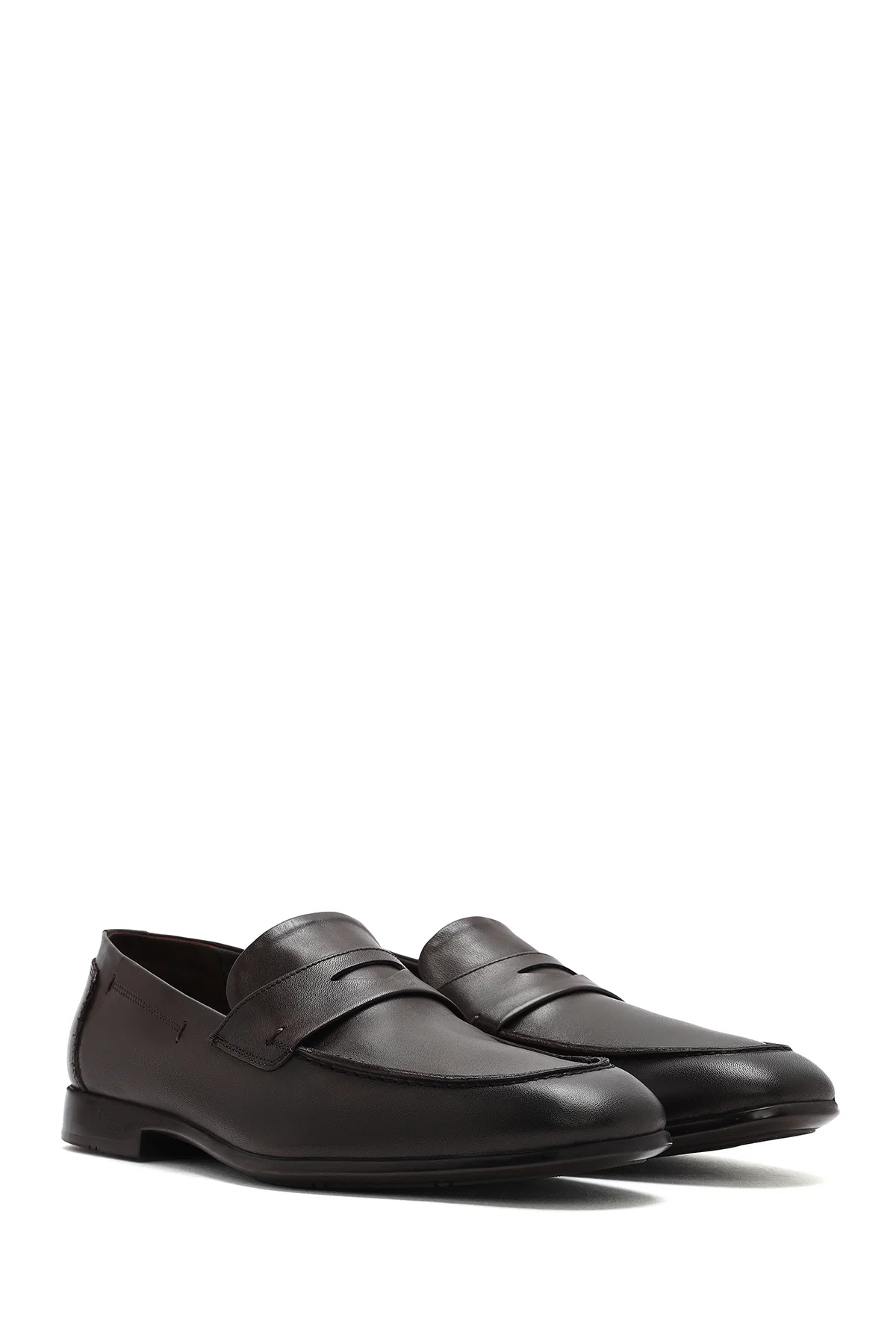 Erkek Kahverengi Deri Casual Loafer - Image 3