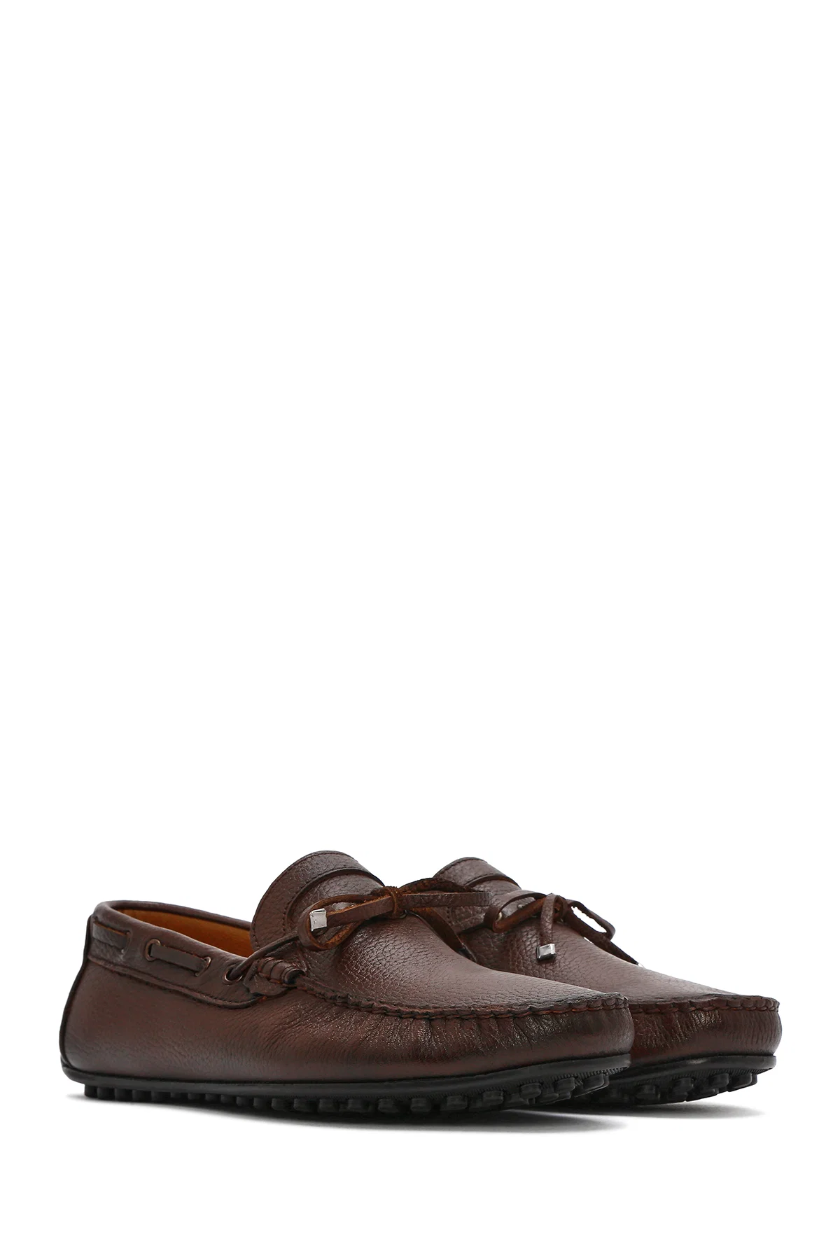 Erkek Kahverengi Deri Casual Loafer - Image 3