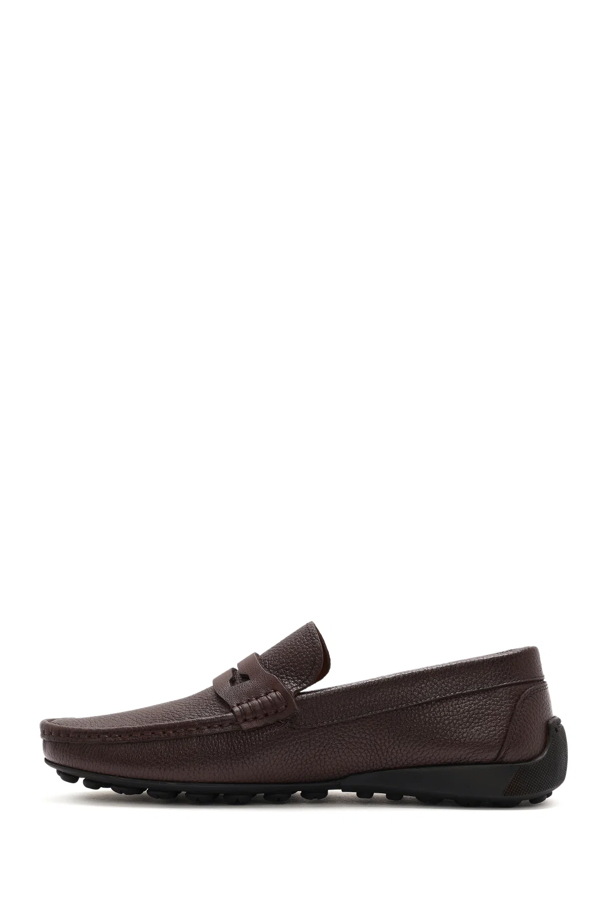 Erkek Kahverengi Deri Casual Loafer - Image 2