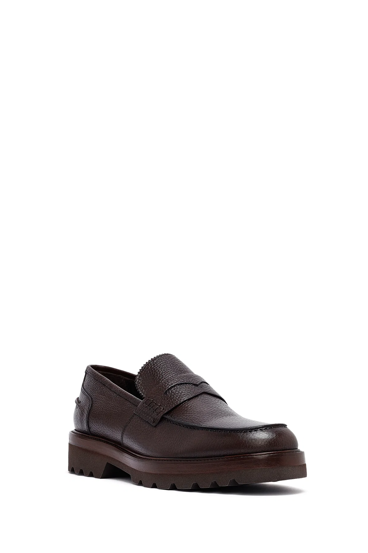 Erkek Kahverengi Deri Casual Loafer - Image 6