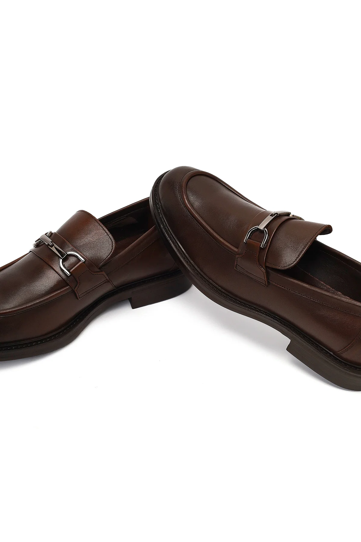 Erkek Kahverengi Deri Casual Loafer - Image 10