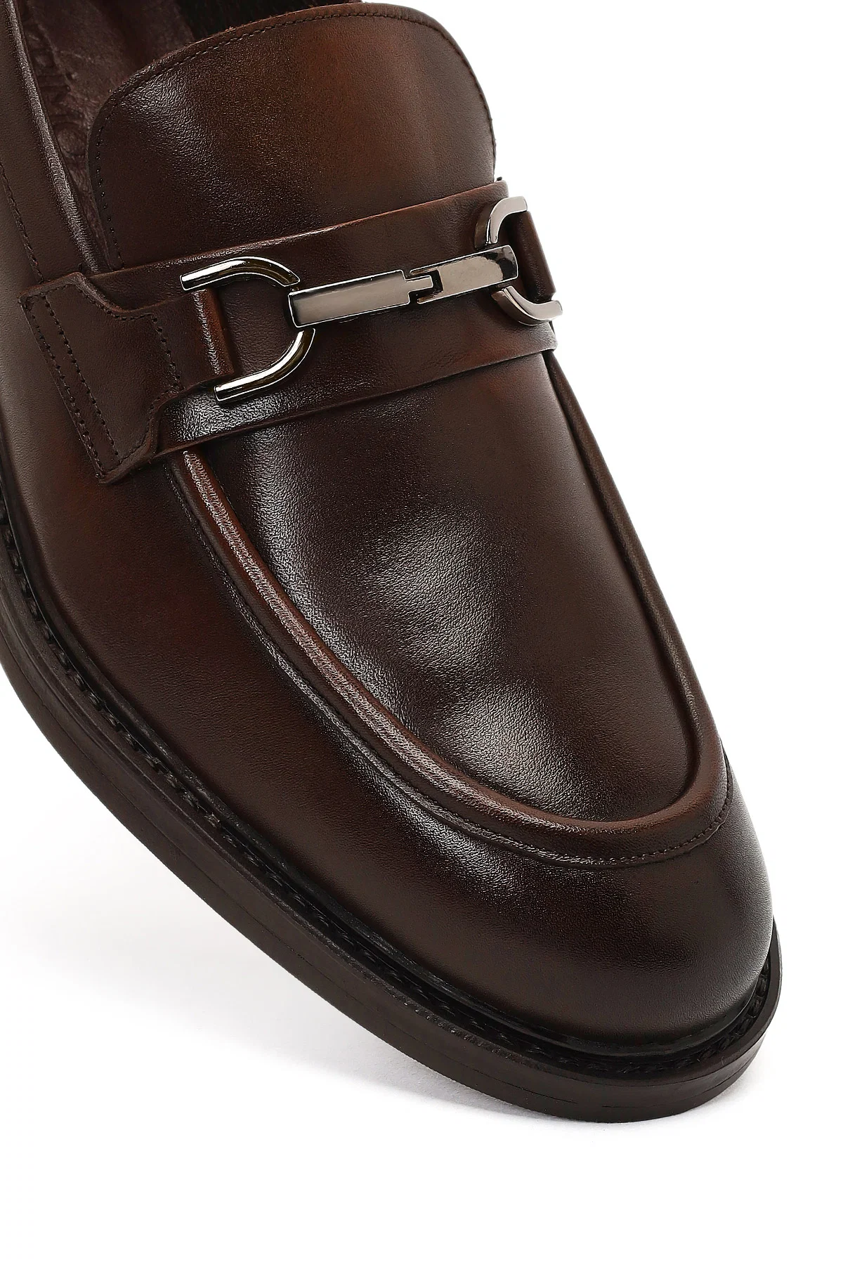 Erkek Kahverengi Deri Casual Loafer - Image 11