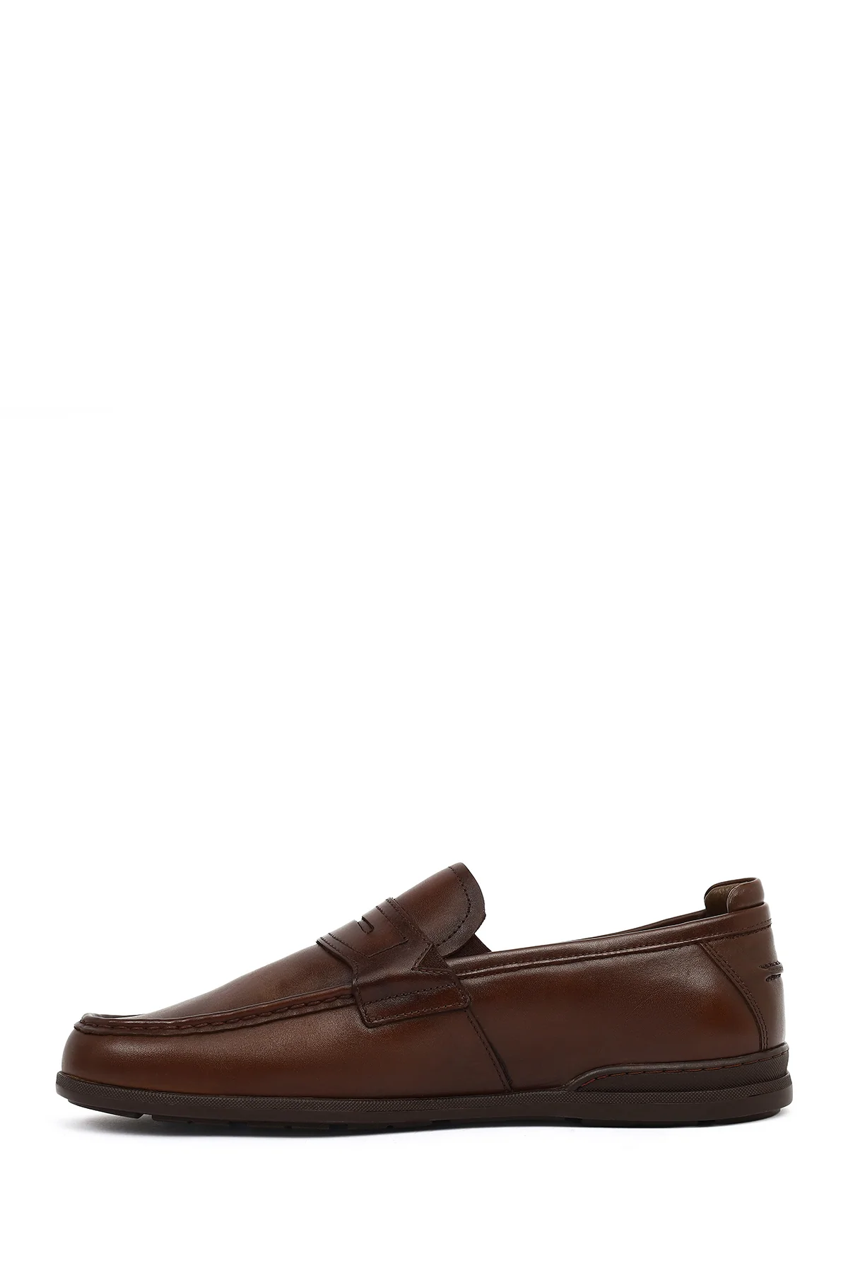 Erkek Kahverengi Deri Casual Loafer - Image 3