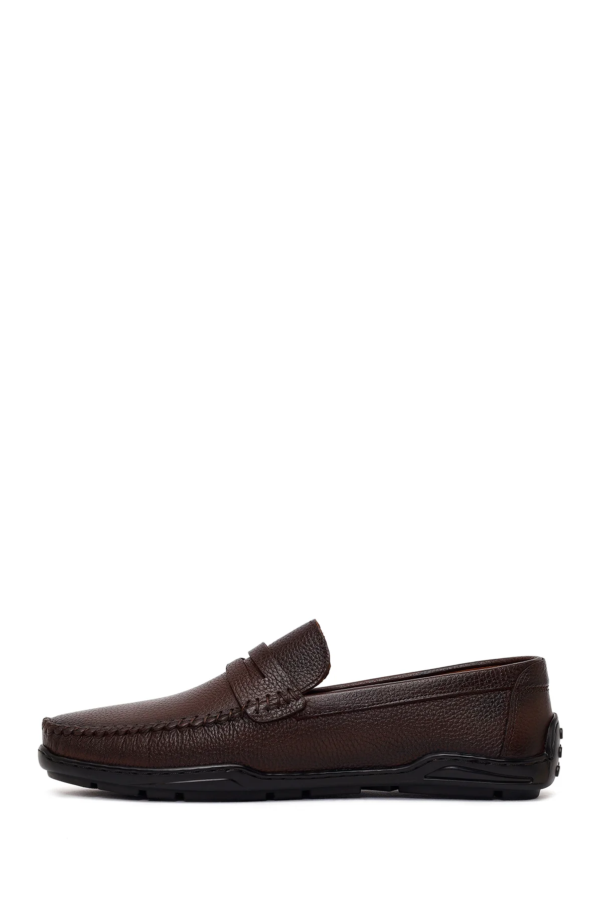 Erkek Kahverengi Deri Casual Loafer - Image 3