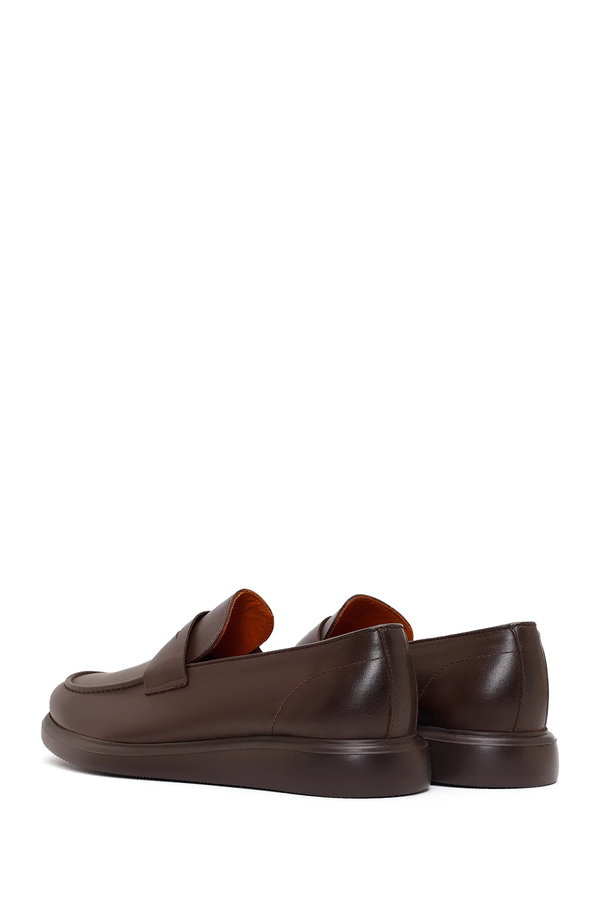 Erkek Kahverengi Deri Casual Loafer - Image 6