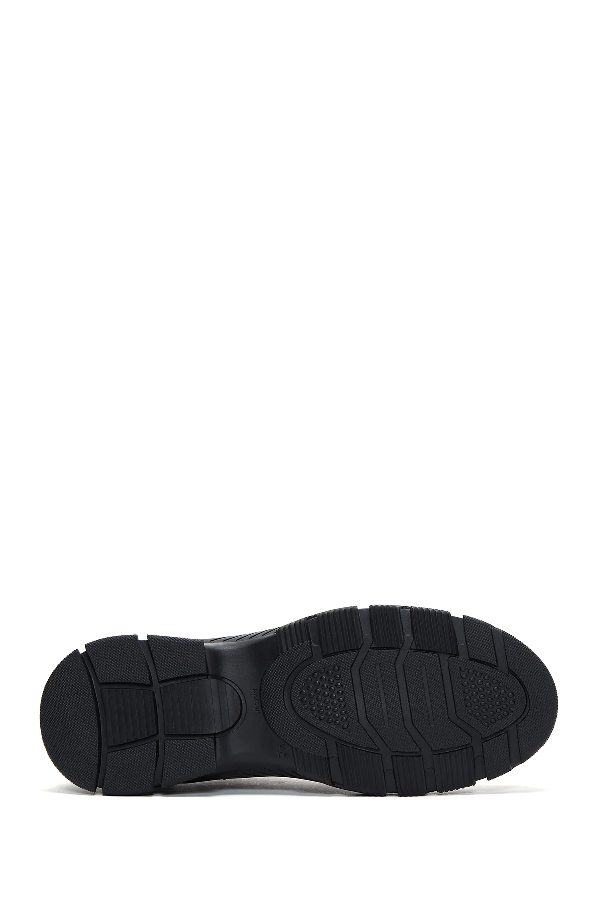 Erkek Kahverengi Deri Casual Sneaker - Image 4