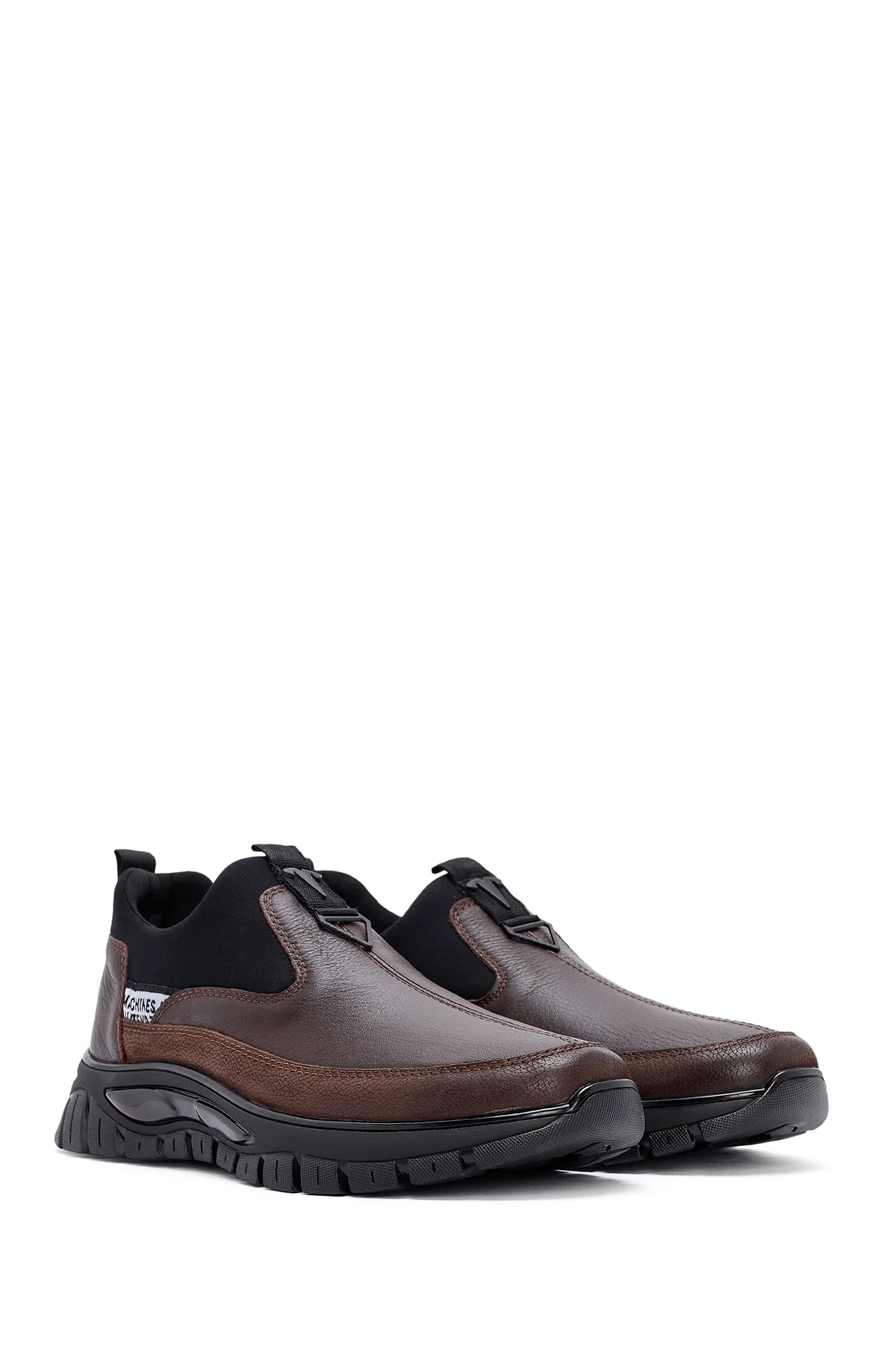 Erkek Kahverengi Deri Comfort Loafer - Image 3