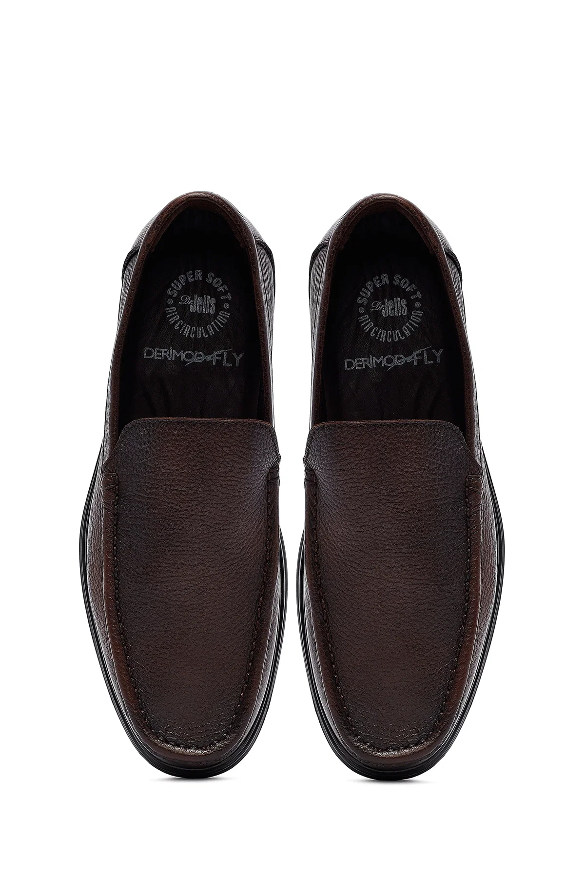 Erkek Kahverengi Deri Comfort Loafer - Image 7
