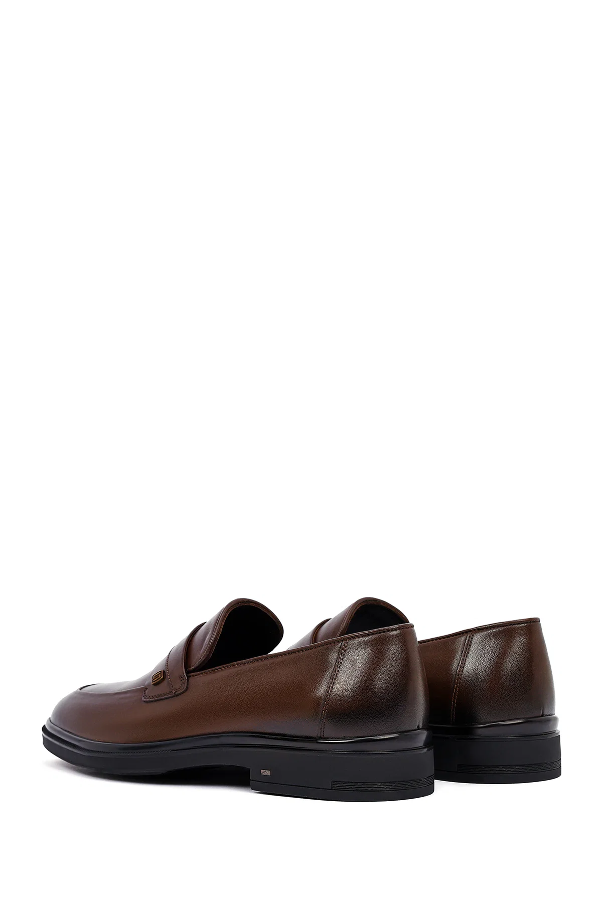 Erkek Kahverengi Deri Klasik Loafer - Image 5