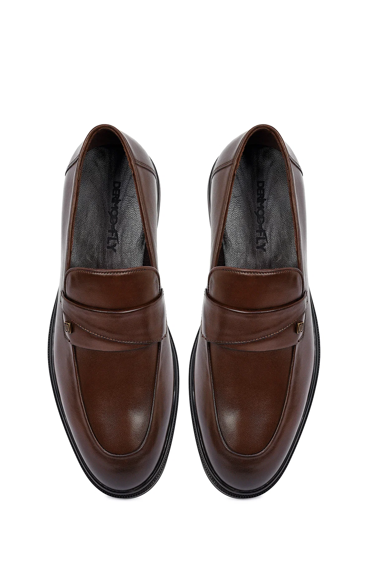 Erkek Kahverengi Deri Klasik Loafer - Image 7