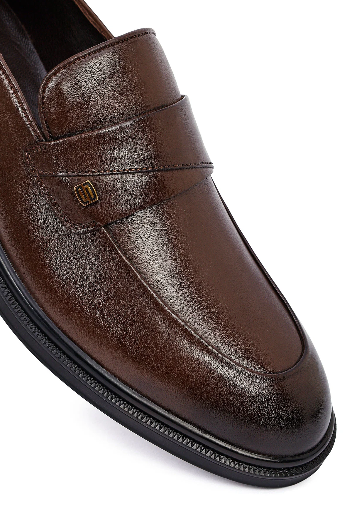 Erkek Kahverengi Deri Klasik Loafer - Image 8