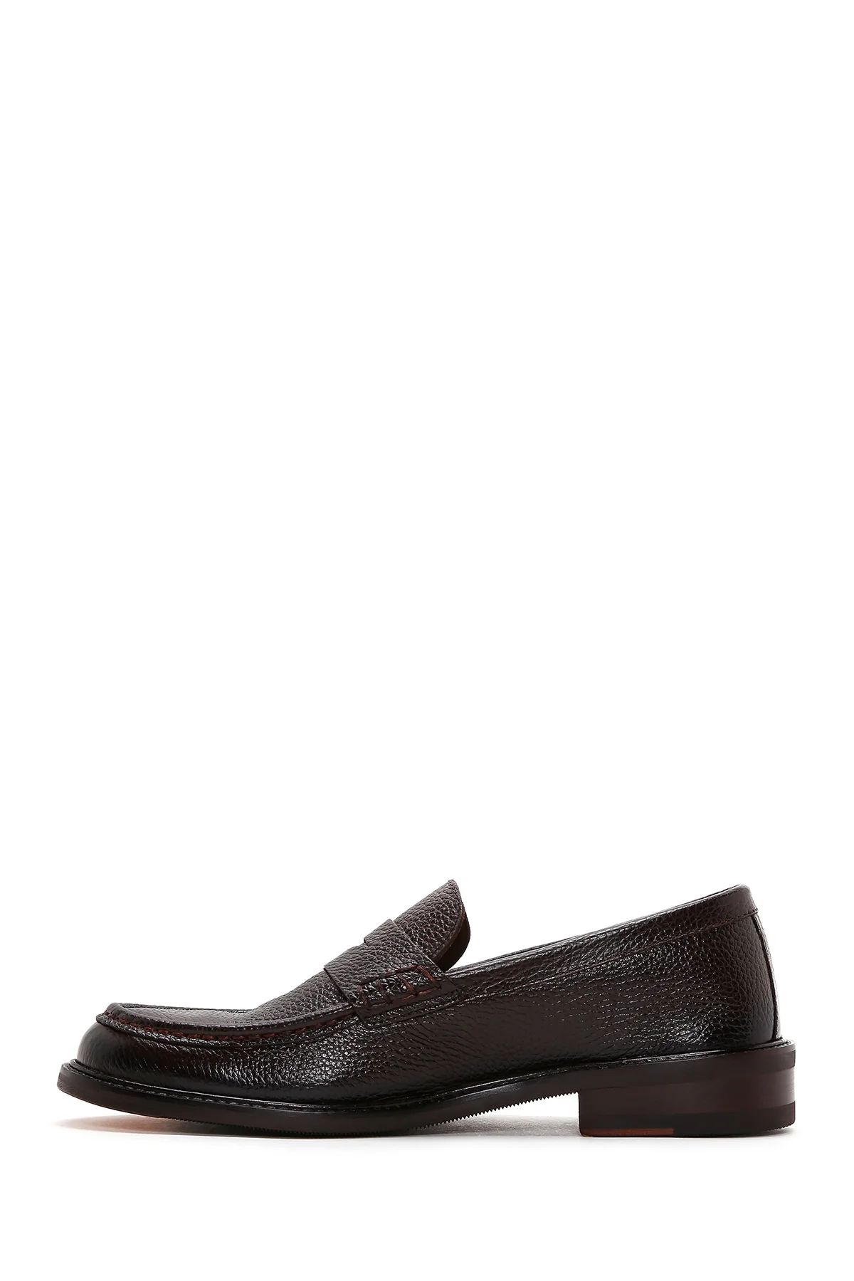 Erkek Kahverengi Deri Klasik Loafer - Image 2