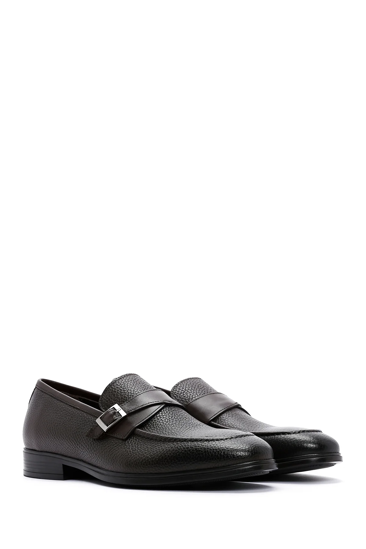 Erkek Kahverengi Deri Klasik Loafer - Image 3