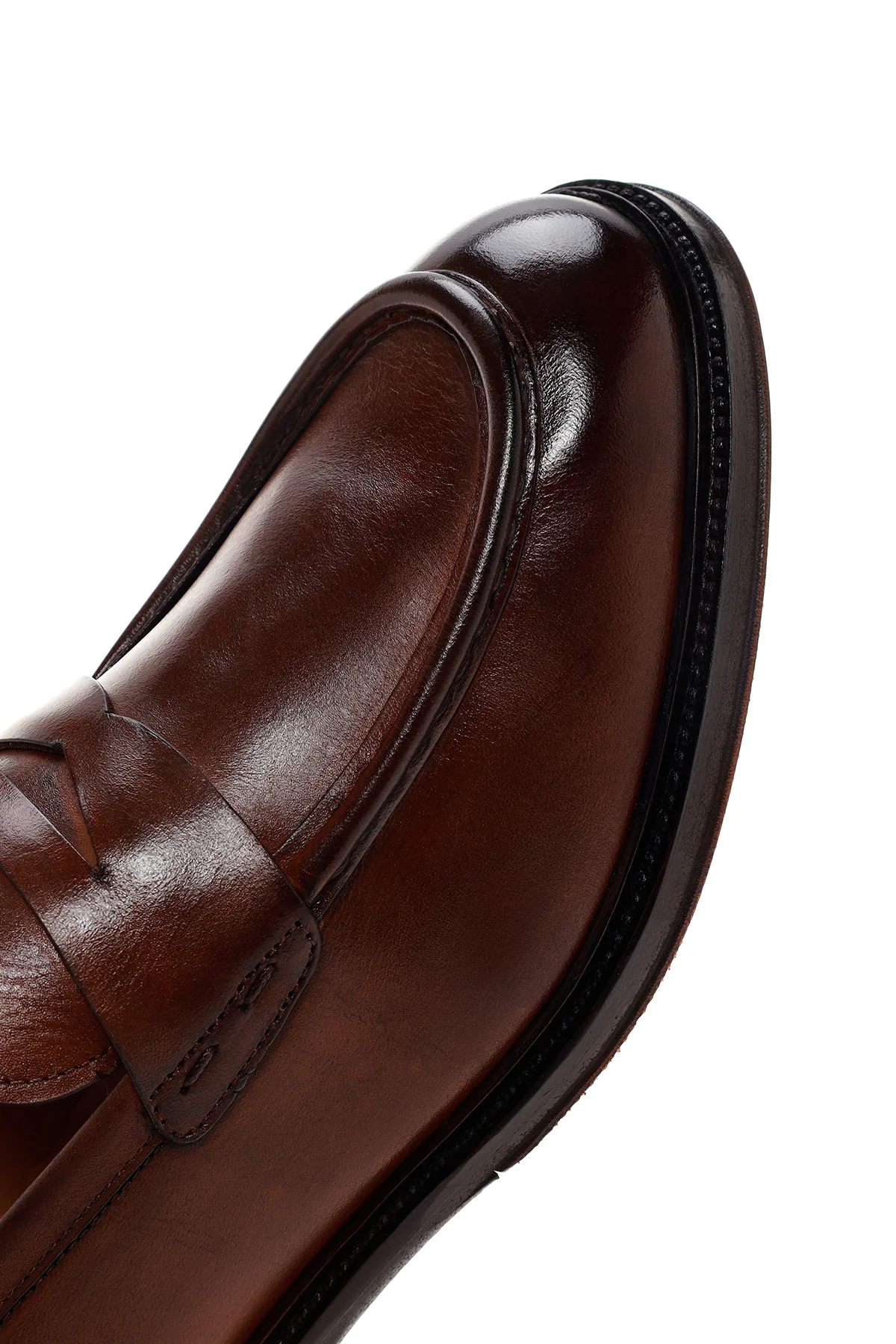 Erkek Kahverengi Deri Klasik Loafer - Image 9